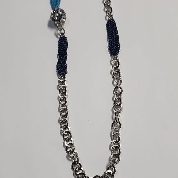 Aeropostale Silver and Multicolor Chain Necklace - Picture 3 of 5